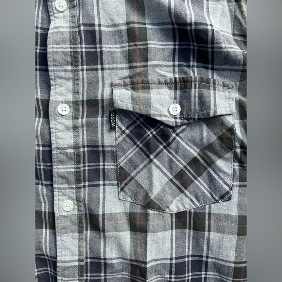WESC Button-Down Flannel Shirt - Picture 2 of 5